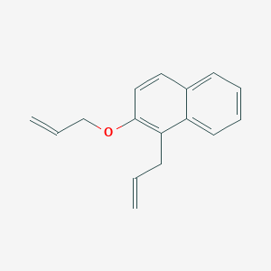 molecular formula C16H16O B14746948 Naphthalene, 1-(2-propenyl)-2-(2-propenyloxy)- CAS No. 837-53-6