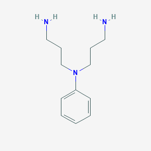 molecular formula C12H21N3 B14746951 N~1~-(3-Aminopropyl)-N~1~-phenylpropane-1,3-diamine CAS No. 1555-72-2