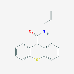 molecular formula C17H15NOS B14746966 N-prop-2-enyl-9H-thioxanthene-9-carboxamide CAS No. 5031-24-3