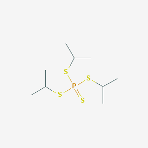 molecular formula C9H21PS4 B14746979 Tripropan-2-yl phosphorotetrathioate CAS No. 2386-41-6