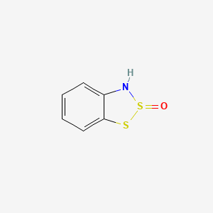 molecular formula C6H5NOS2 B14746982 3h-1,2,3-Benzodithiazole 2-oxide CAS No. 3292-55-5