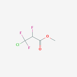 molecular formula C4H4ClF3O2 B14747034 Methyl 3-chloro-2,3,3-trifluoropropanoate CAS No. 684-50-4