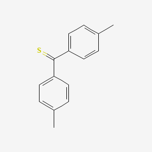 molecular formula C15H14S B14747036 Methanethione, bis(4-methylphenyl)- CAS No. 1141-08-8
