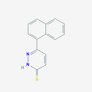 molecular formula C14H10N2S B1474712 6-(Naphthalen-1-yl)pyridazine-3-thiol CAS No. 1980092-35-0