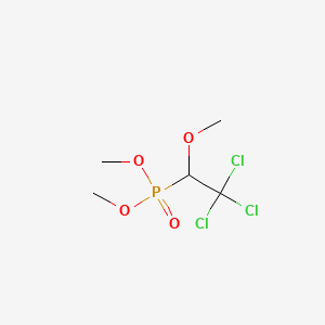 molecular formula C5H10Cl3O4P B14747122 Dimethyl (2,2,2-trichloro-1-methoxyethyl)phosphonate CAS No. 867-73-2