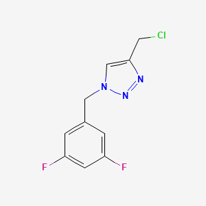 molecular formula C10H8ClF2N3 B1474716 4-(chloromethyl)-1-(3,5-difluorobenzyl)-1H-1,2,3-triazole CAS No. 1592560-73-0