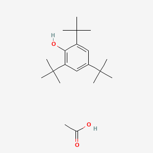 molecular formula C20H34O3 B14747212 Acetic acid;2,4,6-tritert-butylphenol CAS No. 5180-48-3