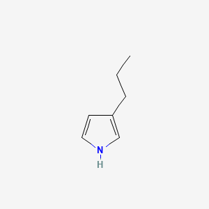 molecular formula C7H11N B14747253 1H-Pyrrole, 3-propyl- CAS No. 1551-09-3