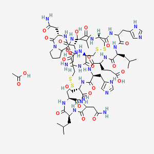 molecular formula C69H107N23O24S4 B14747259 alpha-Conotoxin MII acetate 