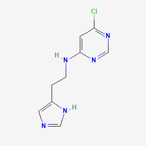 molecular formula C9H10ClN5 B1474727 N-(2-(1H-imidazol-4-yl)ethyl)-6-chloropyrimidin-4-amine CAS No. 1691847-97-8