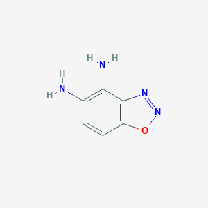 molecular formula C6H6N4O B14747274 1,2,3-Benzoxadiazole-4,5-diamine 