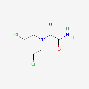 molecular formula C6H10Cl2N2O2 B14747299 N1,N1-Bis(2-chloroethyl)oxalamide 