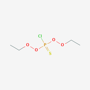 molecular formula C4H10ClO4PS B14747306 Chloro-bis(ethyldioxy)-sulfanylidenephosphorane 