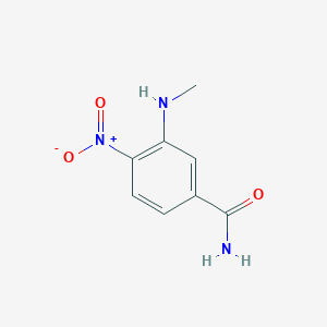 molecular formula C8H9N3O3 B14747364 3-(Methylamino)-4-nitrobenzamide 