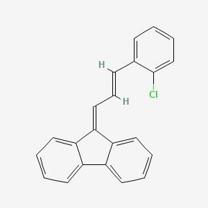 molecular formula C22H15Cl B14747430 Fluorene (8CI), 9-(o-chlorocinnamylidene)- CAS No. 2084-73-3