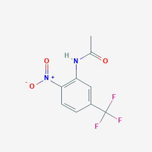 molecular formula C9H7F3N2O3 B14747436 N-[2-nitro-5-(trifluoromethyl)phenyl]acetamide CAS No. 395-99-3