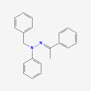 molecular formula C21H20N2 B14747455 Benzyl-phenyl-(1-phenylethylideneamino)amine CAS No. 1665-84-5