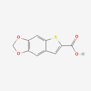 molecular formula C10H6O4S B14747479 Thieno[2,3-f]-1,3-benzodioxole-6-carboxylic acid CAS No. 4791-82-6