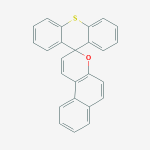 molecular formula C25H16OS B14747482 Spiro[naphtho[2,1-b]pyran-3,9'-thioxanthene] CAS No. 162-50-5
