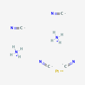molecular formula C4H8N6Pt B14747569 Ammonium platinous cyanide CAS No. 562-79-8