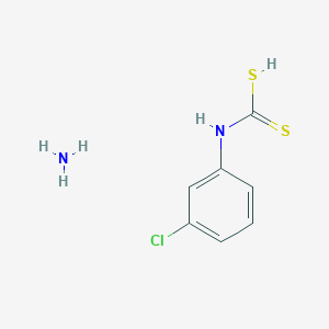 molecular formula C7H9ClN2S2 B14747649 Azane;(3-chlorophenyl)carbamodithioic acid CAS No. 1197-35-9