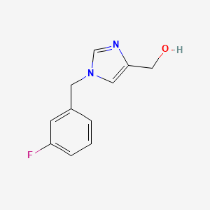 molecular formula C11H11FN2O B1474769 (1-(3-fluorobenzyl)-1H-imidazol-4-yl)methanol CAS No. 1691892-06-4