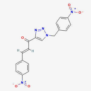 molecular formula C18H13N5O5 B14747690 Triazole derivative 1 