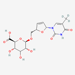 molecular formula C16H20N2O10 B14747703 Stavudine 5-O-beta-glucuronide-d3 
