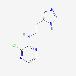 molecular formula C9H10ClN5 B1474771 N-(2-(1H-imidazol-4-yl)ethyl)-3-chloropyrazin-2-amine CAS No. 1698951-22-2