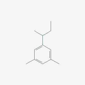 molecular formula C12H18 B14747743 Benzene, 1,3-dimethyl-5-(1-methylpropyl) CAS No. 939-37-7