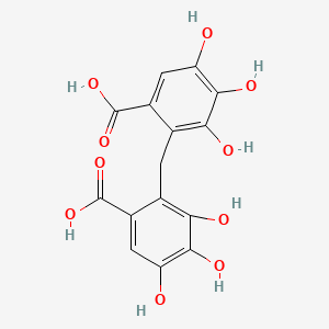 molecular formula C15H12O10 B14747751 Methylenedigallic acid CAS No. 552-21-6