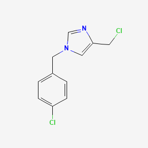 B1474782 1-(4-chlorobenzyl)-4-(chloromethyl)-1H-imidazole CAS No. 1690866-84-2