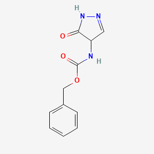 molecular formula C11H11N3O3 B14747828 benzyl (5-oxo-4,5-dihydro-1H-pyrazol-4-yl)carbamate 