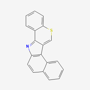 molecular formula C19H11NS B14747870 Benzo[e][1]benzothiopyrano[4,3-b]indole CAS No. 846-35-5