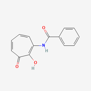 molecular formula C14H11NO3 B14747916 N-(2-Hydroxy-3-oxocyclohepta-1,4,6-trien-1-yl)benzamide CAS No. 2154-88-3
