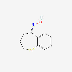 molecular formula C10H11NOS B14748060 N-[(5Z)-2,3,4,5-tetrahydro-1-benzothiepin-5-ylidene]hydroxylamine 