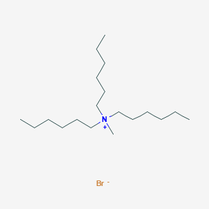 molecular formula C19H42BrN B14748090 1-Hexanaminium, N,N-dihexyl-N-methyl-, bromide CAS No. 2390-64-9