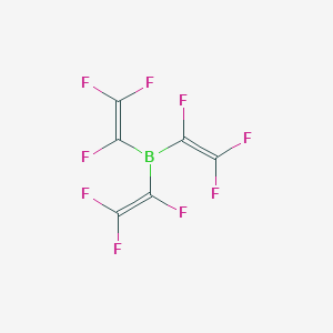molecular formula C6BF9 B14748118 Tris(trifluoroethenyl)borane CAS No. 815-70-3