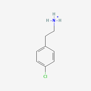 molecular formula C8H11ClN+ B14748165 2-(4-Chlorophenyl)ethylazanium 