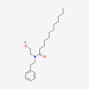 molecular formula C22H37NO2 B14748203 N-(2-hydroxyethyl)-N-(2-phenylethyl)dodecanamide CAS No. 5218-85-9