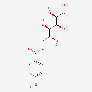 molecular formula C13H16O8 B14748211 6-O-(p-Hydroxybenzoyl)glucose 