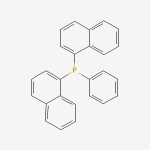 molecular formula C26H19P B14748286 Dinaphthalen-1-yl(phenyl)phosphane CAS No. 3135-67-9