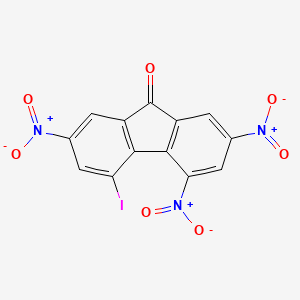 molecular formula C13H4IN3O7 B14748296 4-Iodo-2,5,7-trinitro-9h-fluoren-9-one CAS No. 1098-27-7