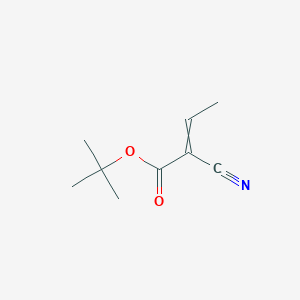 molecular formula C9H13NO2 B14748316 Tert-butyl 2-cyanobut-2-enoate CAS No. 1114-83-6