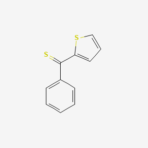 molecular formula C11H8S2 B14748318 Phenyl(thiophen-2-yl)methanethione CAS No. 708-94-1