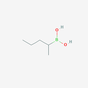 molecular formula C5H13BO2 B14748424 Pentan-2-ylboronic acid 
