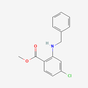 molecular formula C15H14ClNO2 B14748438 Methyl 2-(benzylamino)-4-chlorobenzoate CAS No. 1029-88-5