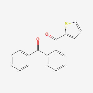 molecular formula C18H12O2S B14748468 Phenyl-[2-(thiophene-2-carbonyl)phenyl]methanone 