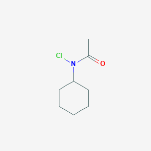 molecular formula C8H14ClNO B14748482 N-Chloro-N-cyclohexylacetamide CAS No. 5014-42-6