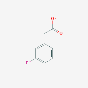 molecular formula C8H6FO2- B14748517 2-(3-Fluorophenyl)acetate 